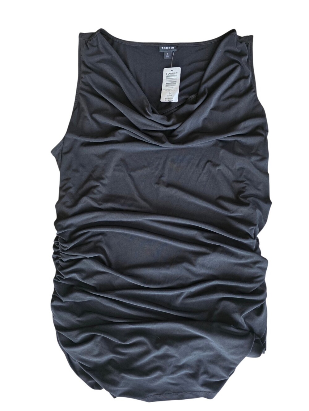 NWT Torrid Ruched Sleeveless Top- 3X